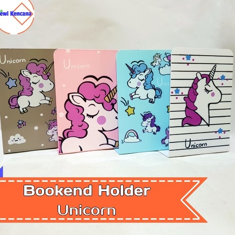 

Big Surprise Pembatas Buku Besi Bookend Holder Book Stand Unicorn