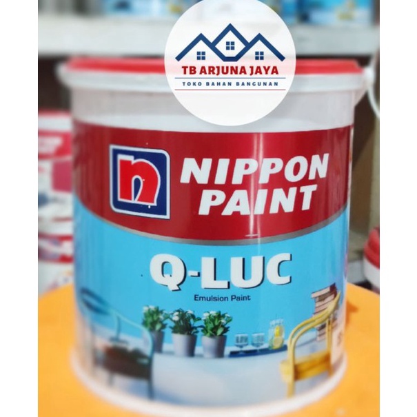Sedia Cat Tembok Nippon Paint QLUC 45 KG  QLUC Kemasan Galon 5KG  Q LUC Cat Murah Kualitas Bagus  CA