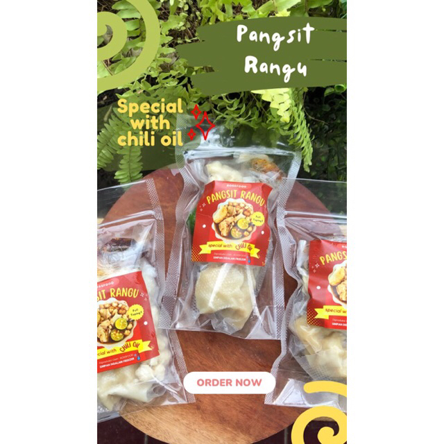 

pangsit tulang rangu/pangsit chili oil/chili oil/somay