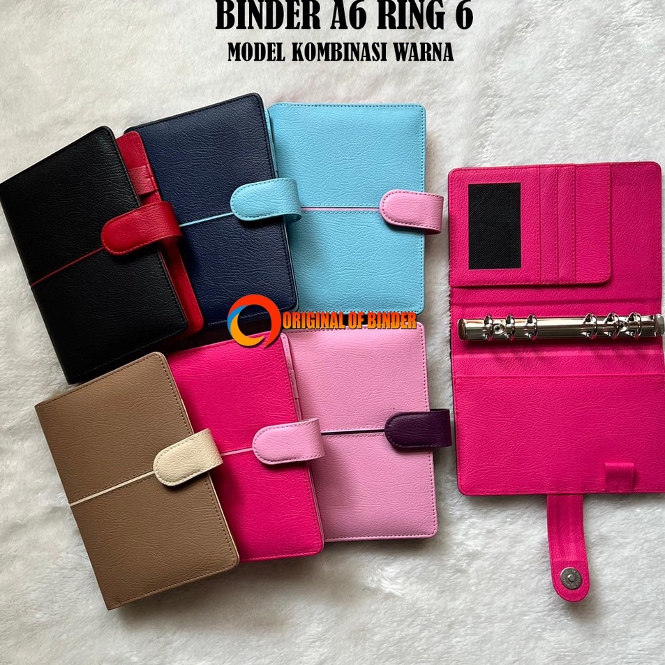 

Penjualan Istimewa Binder A6 ring 6 Kombinasi Warna Bahan Kulit Jeruk Sintetis