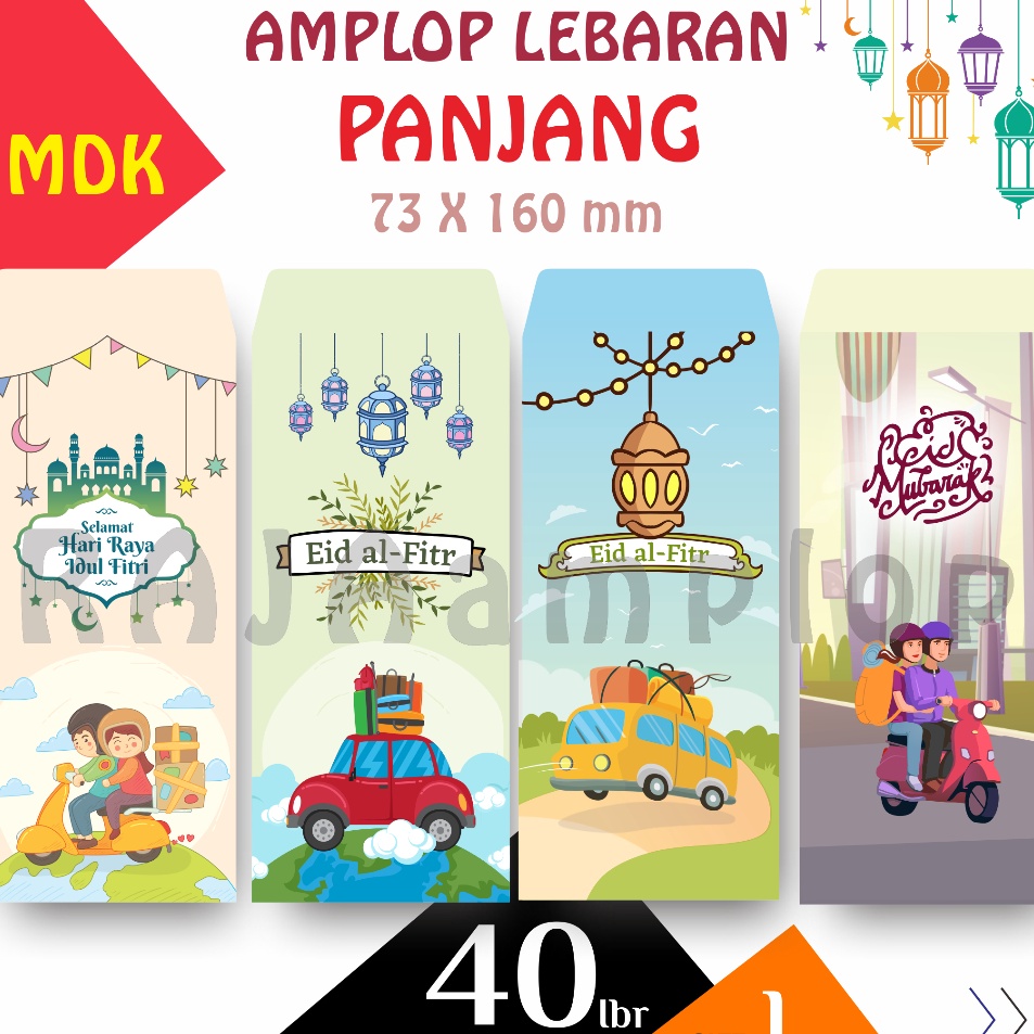

Kejutan Favorit RAJA Amplop ProMo 4 lbr 4 Motif Angpao THR Lebaran Idul Fitri Panjang MUDIK