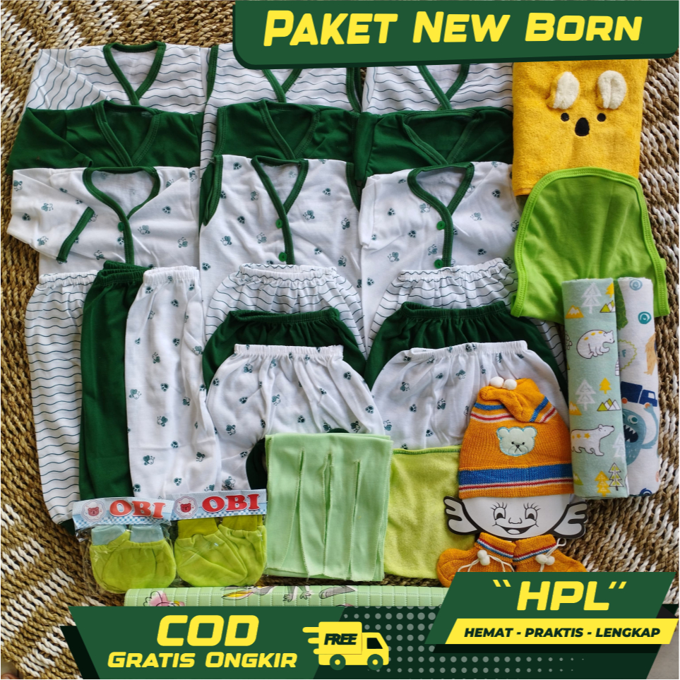 Baju Bayi Set Lengkap Paket Lahiran & Perlengkapan Bayi Lahir Gift Kado Lahiran Bayi Komplit
