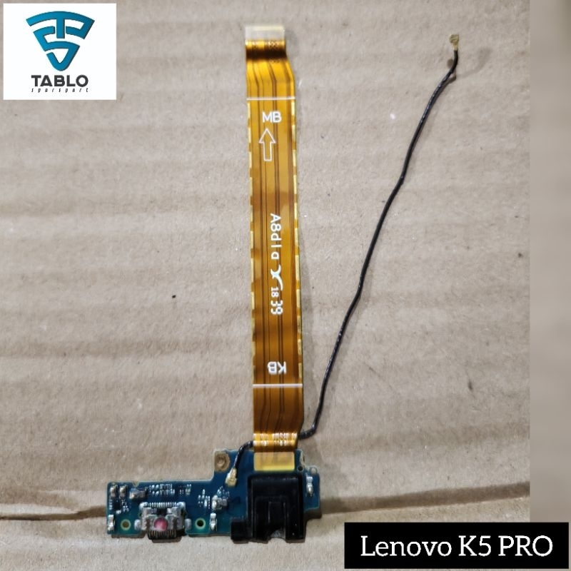 Papan konektor cas flexibel antena Lenovo K5 pro original copotan hp