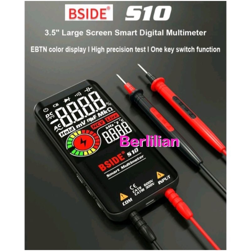 Multimeter Digital BSIDE S10 Auto Smart / Avometer Multitester + NCV