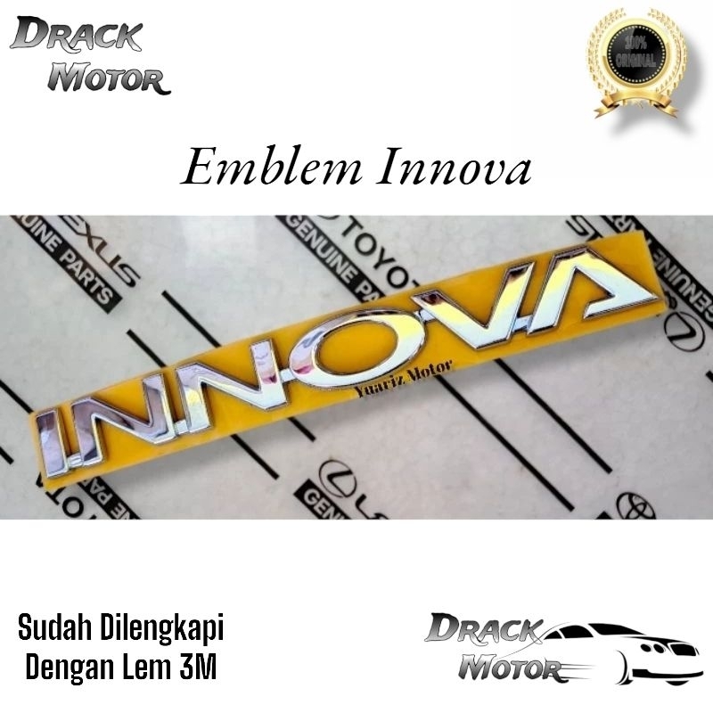 EMBLEM INNOVA ORIGINAL TOYOTA INNOVA/EMBLEM BAGASI TOYOTA INNOVA/ EMBLEM INNOVA TOYOTA ORIGINAL