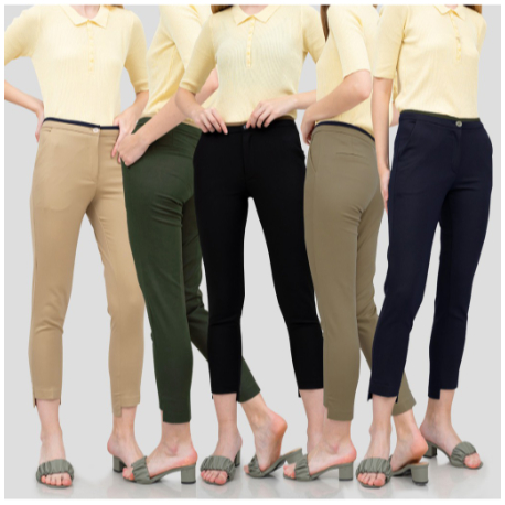 Voice - Chinos CB Perempuan Casual Basic Pants CB Navy