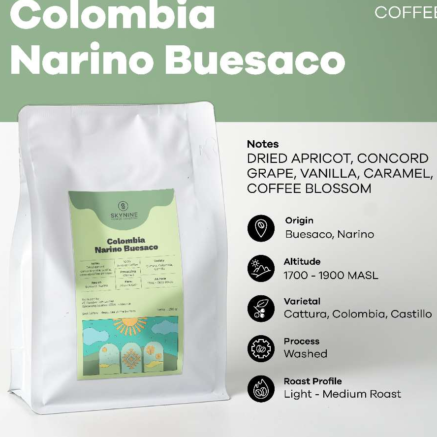 

KOPI ARABIKA COLOMBIA NARINO BUESACO ROASTED BEANS