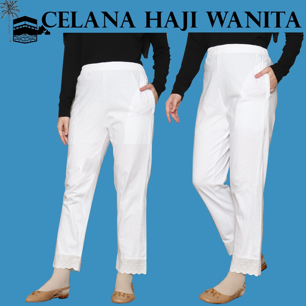 Katun Twill Cardet Celana Dalam Wanita Katun Twill Warna Hitam Putih untuk Haji Umrah dan Gamis Card