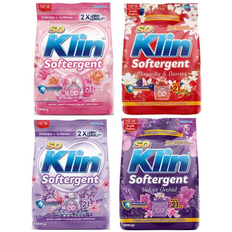 Soklin Softergent Sabun Cuci Bubuk 1,5 kg