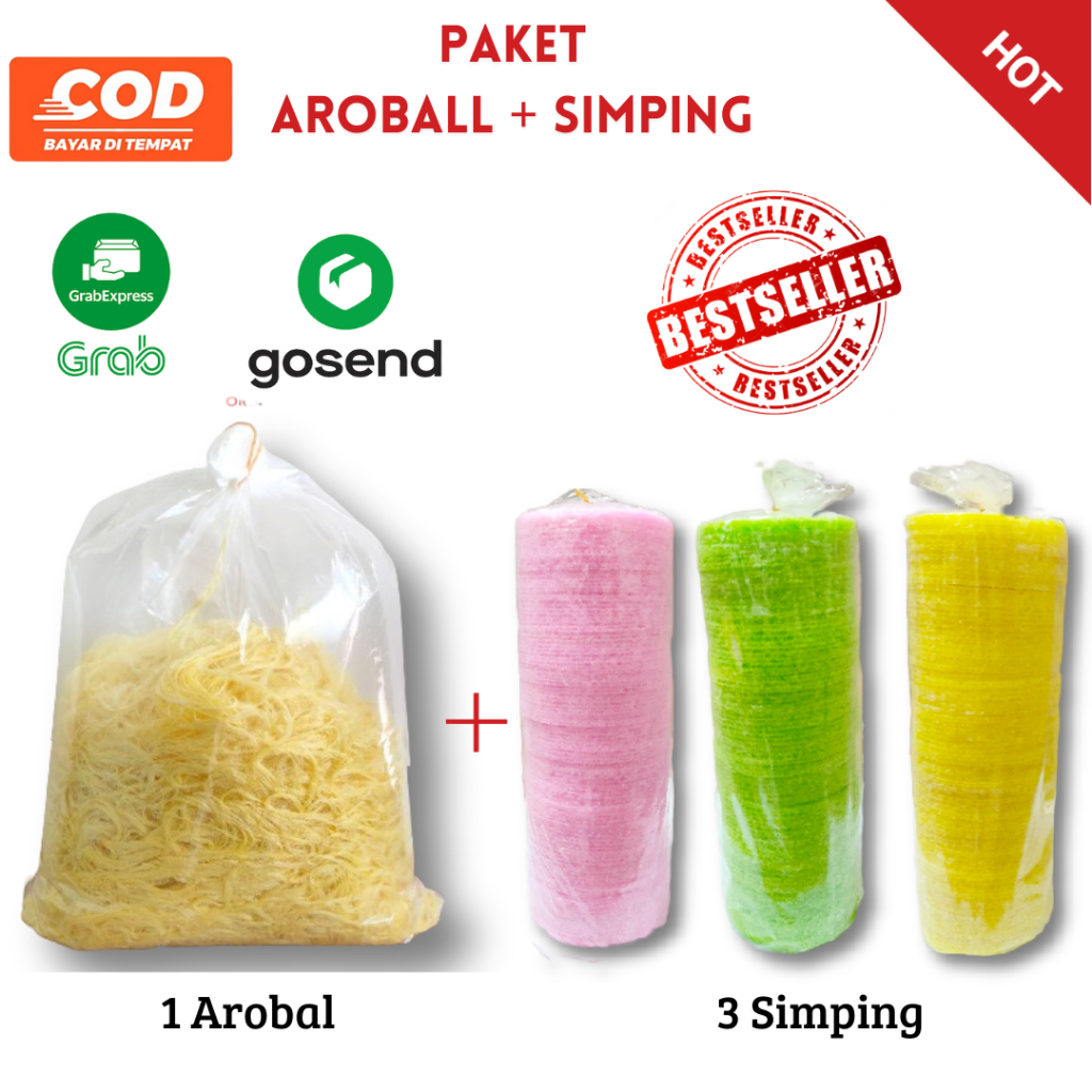 

paket bundling 1 aromanis ball original dan 3 simping