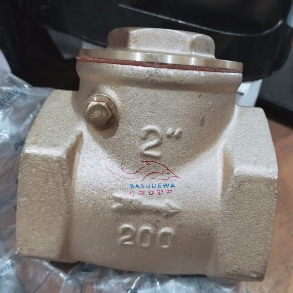 PERRUNO CHECK VALVE KUNINGAN 2" / CHECK VALVE 2 INCH KUNINGAN