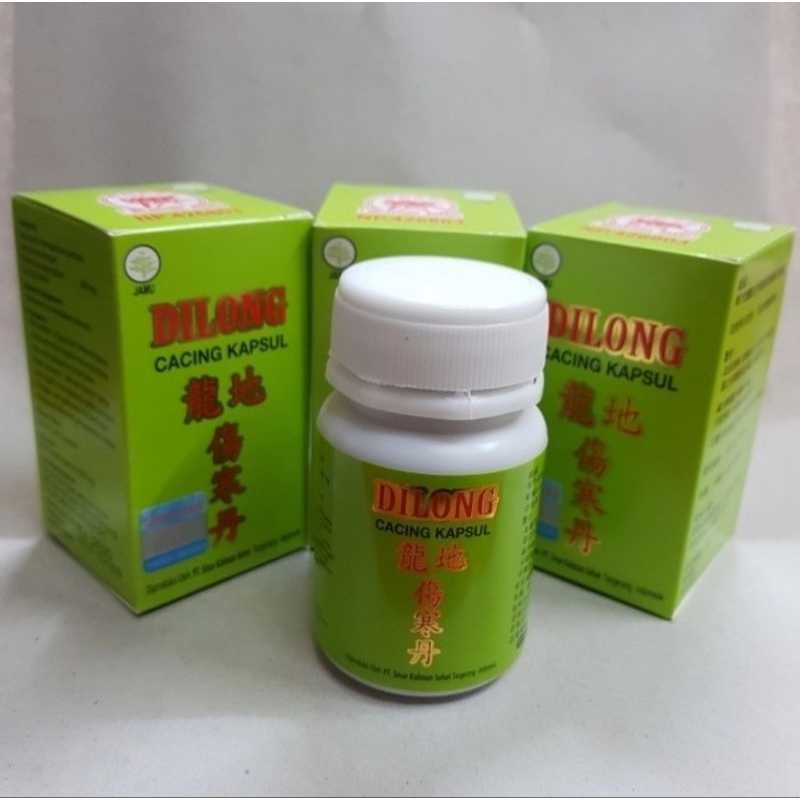 Dilong - Kapsul Cacing Untuk Demam dan tifus isi 60 kapsul
