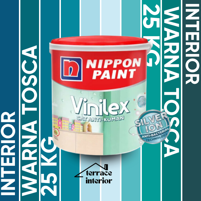 Cat Tembok Vinilex Silver Ion Nippon Paint Interior Warna Tosca 25kg