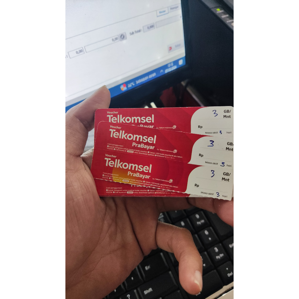 Voucher Telkomsel 3GB / 7 Hari