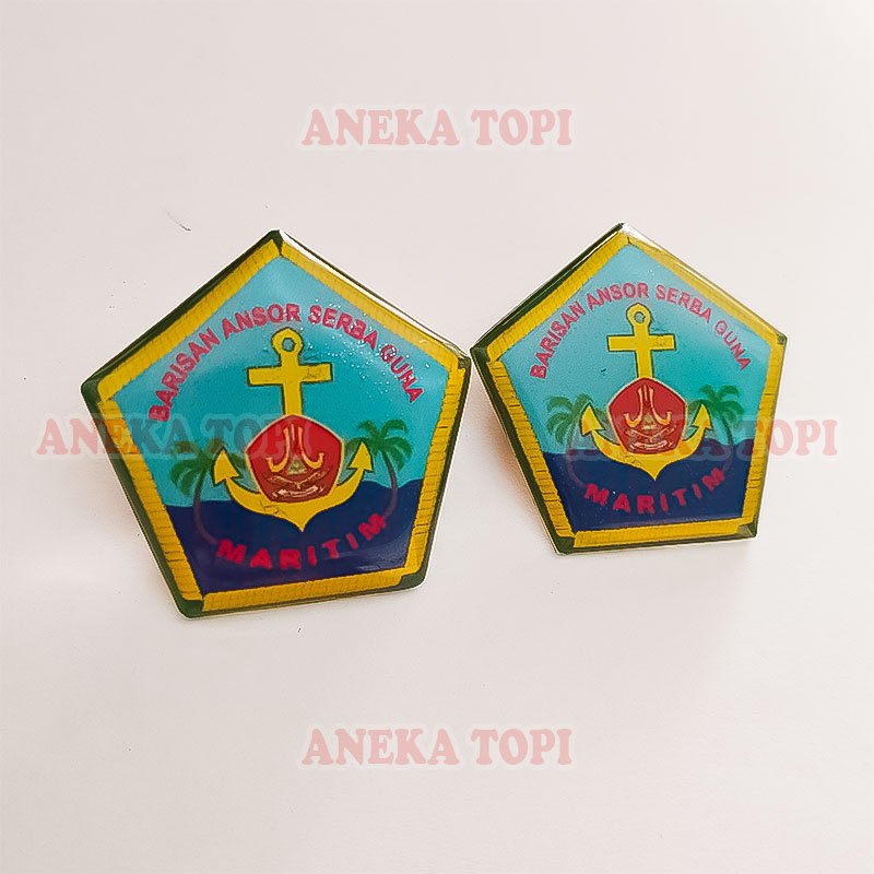 Pin Banser Barisan Ansor Serbaguna Maritim Pin Baritim Ansor Banser - Aneka Topi