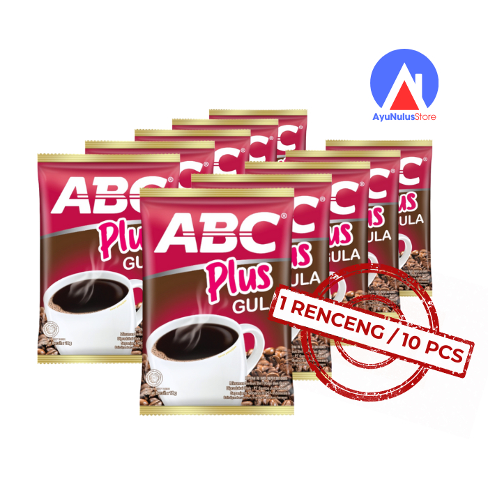 

Paket 1 Renceng (10 Sachet) Kopi ABC Plus Gula 18 gram | Kopi Hitam Penggemar Kopi Sejati