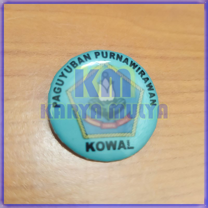 Pin Logo Paguyuban Purnawirawan Model Bulat Pin Paguyuban Purnawirawan Kowal - Karya Mulya