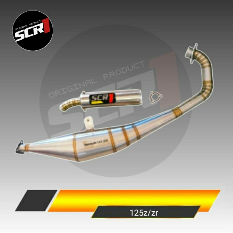 Knalpot Yamaha 125z 125zr || SCR1 RACING stainless