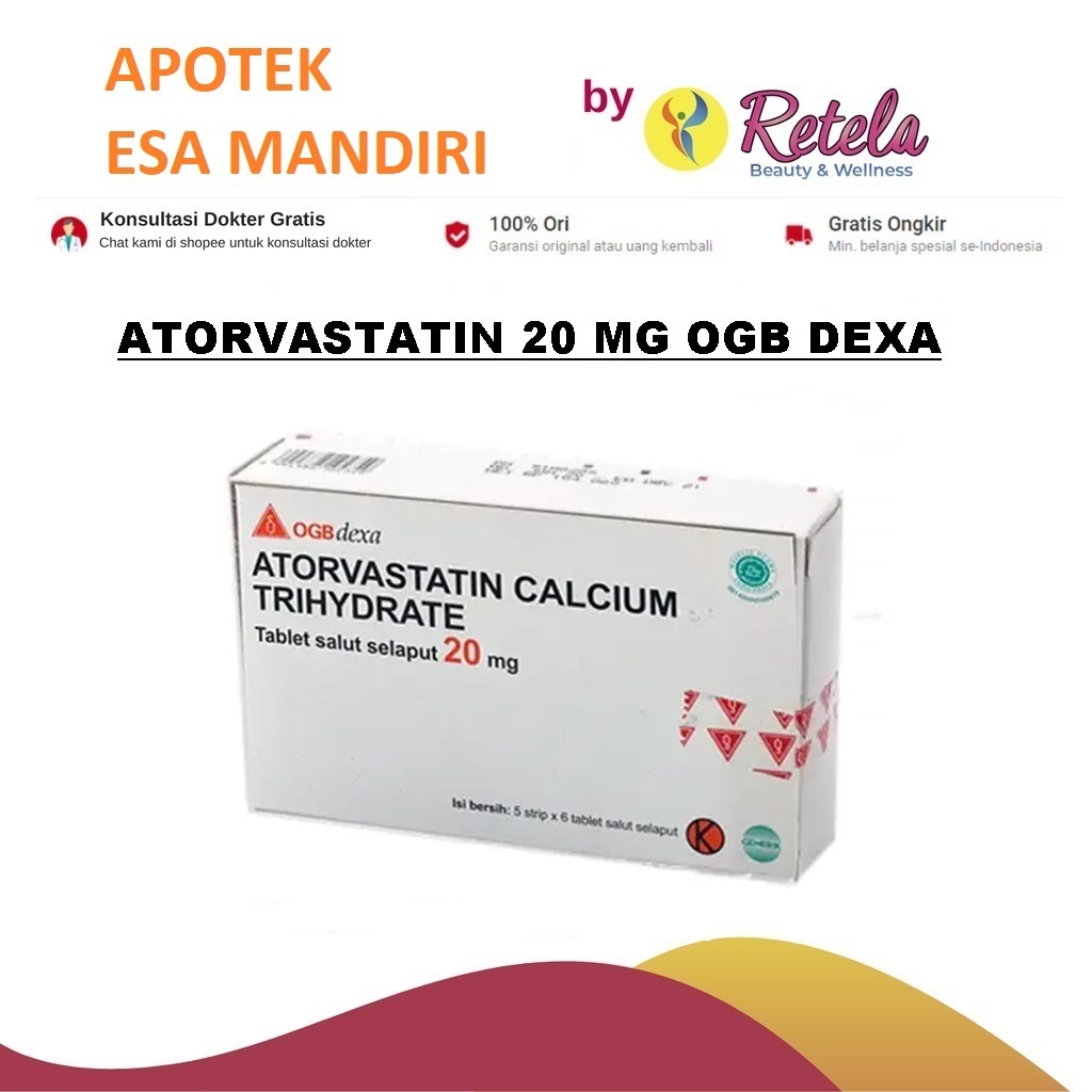 ATORVASTATIN 20MG BOX 30 TABLET (GEN-PI)