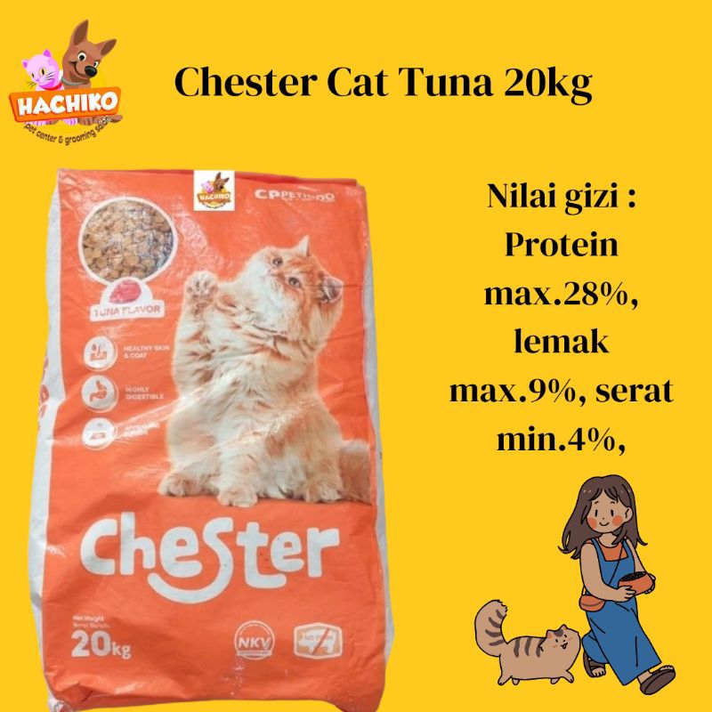 Chester Cat Food 20kg / Chester Cat Tuna 20kg (KHUSUS INSTANT)