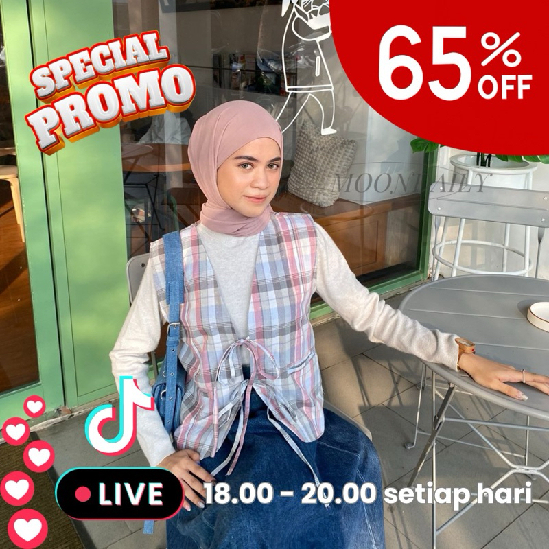 moondaily.co - SUZY VEST | ROMPI TARTAN | ATASAN WANITA