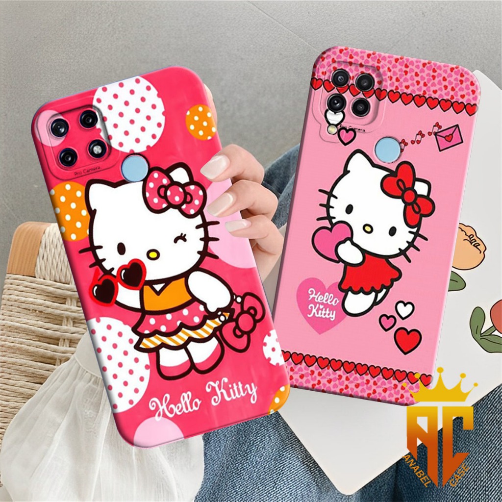 SOFTCASE REALME C51S/C12/C15/C25/C25S/NARZO 30A/NARZO 50A - Motif Hello Kitty Cute - Case Realme c12