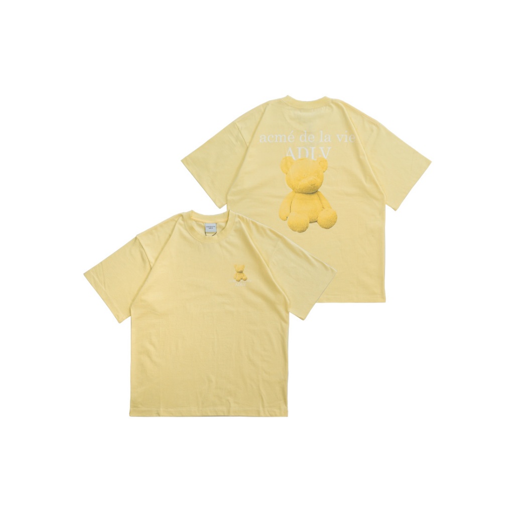[ADLV] Acmedelavie Fuzzy Bear T-Shirt Light Yellow