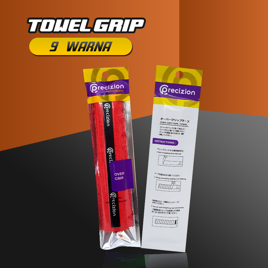 Precizion - TOWEL GRIP 50% - Grip Raket Badminton Towel Grip Bulu Tangkis