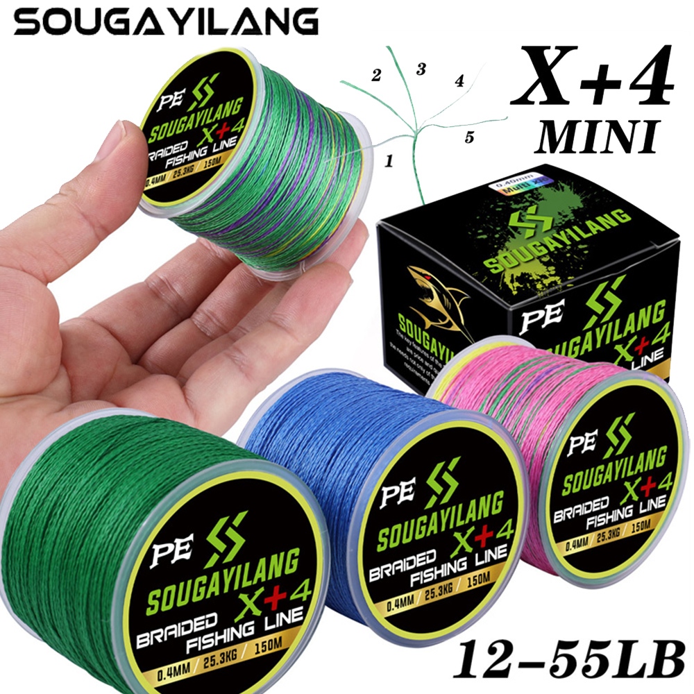 Sougayilang Senar PE X4 150M Senar Pancing Kuat Dan Anti Keriting Braided Benang PE benang PE fishin