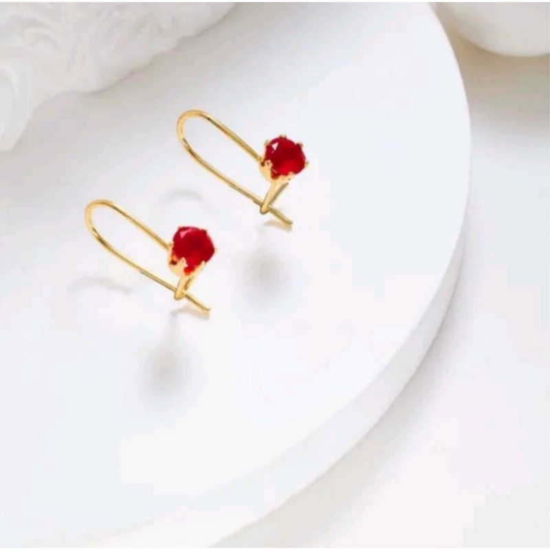 anting titanium gould mata merah