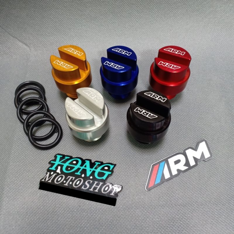 Tutup Oli Mesin Universal ARM Full CNC Yamaha Aerox Nmax Lexi Honda Vario Beat PCX ADV Arumi