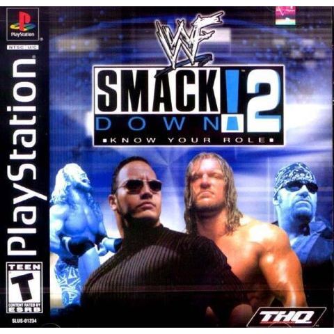 Kaset CD Game Ps1 Ps 1 WWF SmackDown 2