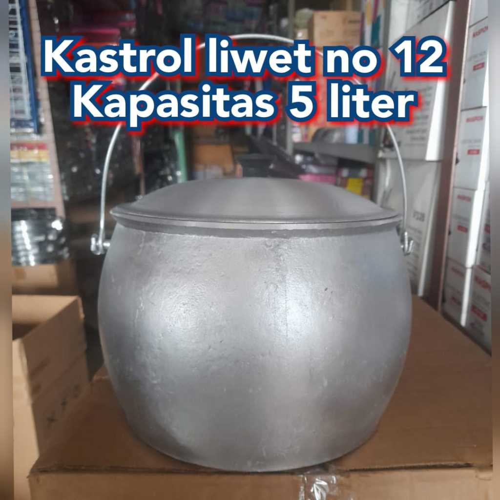 panci kastrol liwet 5 liter anti lengket bahan tebal kastrol liwet no 12