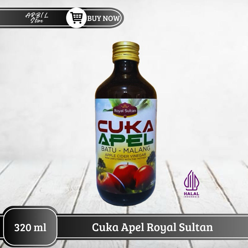 

Cuka Apel Royal Sultan Batu Malang Apple Cider Vinegar Raw Unfiltered With The Mother 320 ml