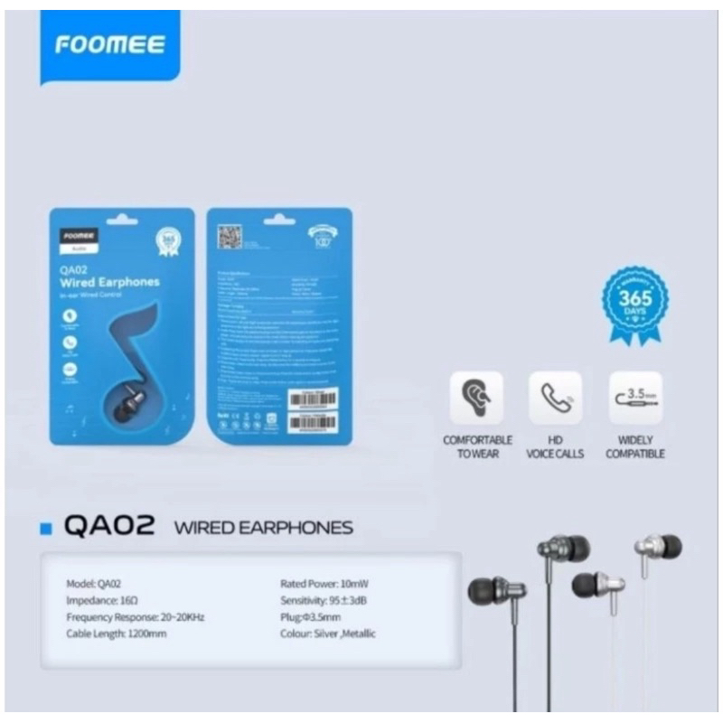 Earphone / Headset FOOMEE QA02