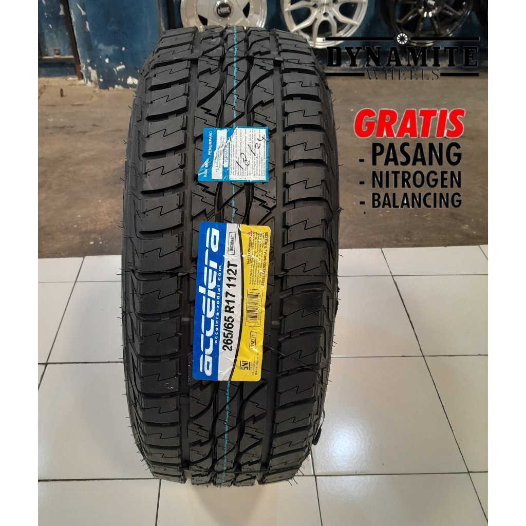 Ban Mobil Toyota Fortuner vnt Ring 17 265 65 Omikron A/T Tubeles Radial Ban Luar Fortuner 265 65 R17