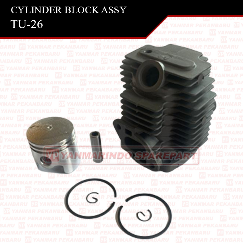 TU26 Cylinder Block Blok Komplit Mesin Semprot Hama TASCO TF900 TNK 838 TNK 777 Polos