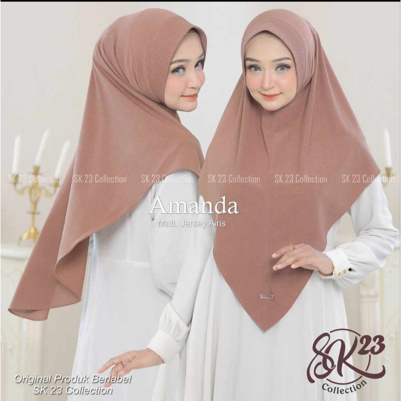 Jilbab bergo hijab instan AMANDA ORI SK23