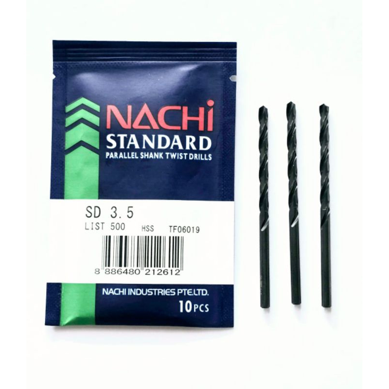 Nachi 3,5 MM Mata Bor Besi HSS - Nachi Mata Bor Besi HSD 3,5MM