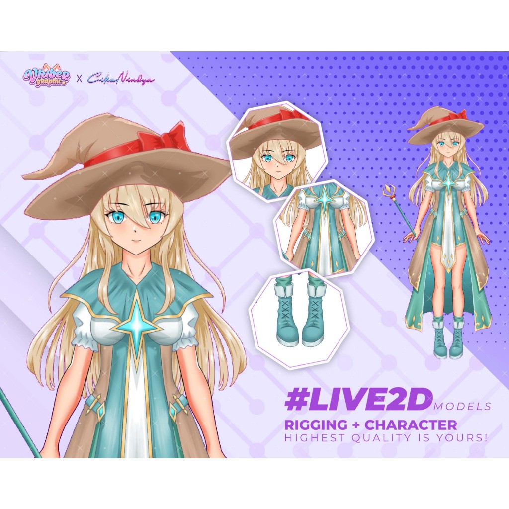 Manfaatkan VTuber Live2D Model untuk Meningkatkan Kualitas Live Streaming Anda, Live2D Model Modern,
