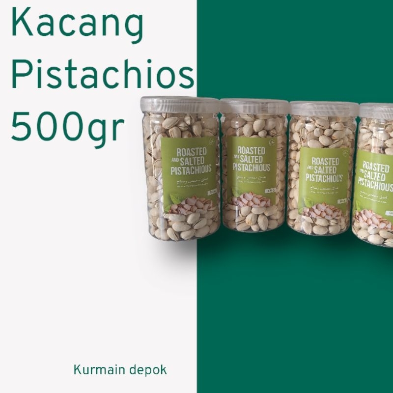 

kacang fustuk pistachio roasted kemasan toples 500gr