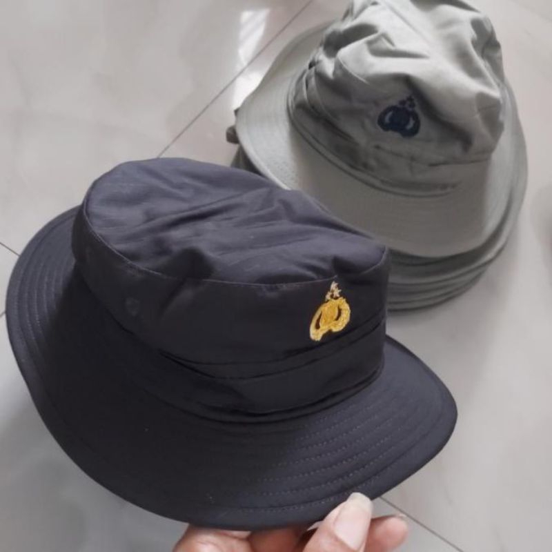 Topi Rimba Hijau dan Coklat Jatah Brimob Polisi Polri