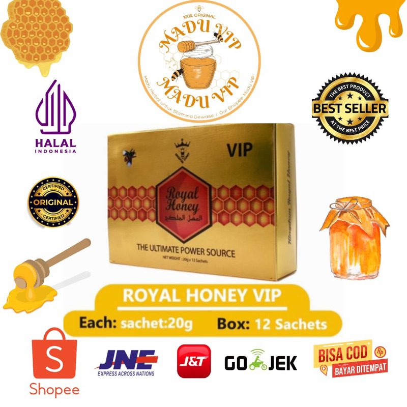royal madu original vip stamina pria dewasa herbal 12 sachet
