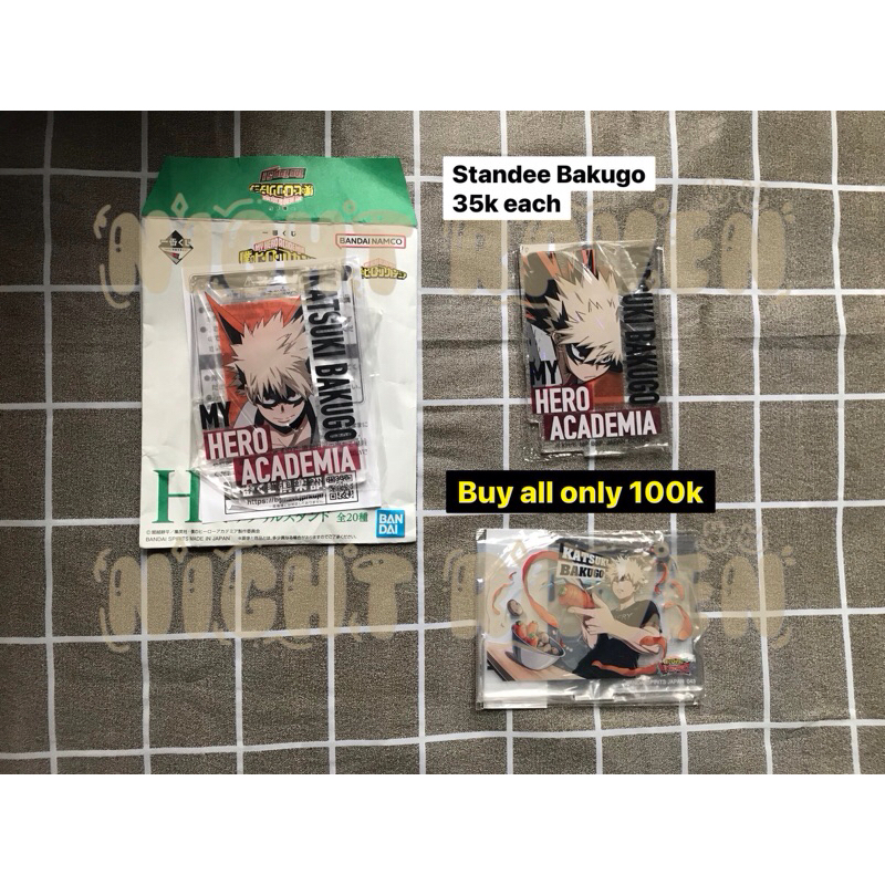 bakugo standee set