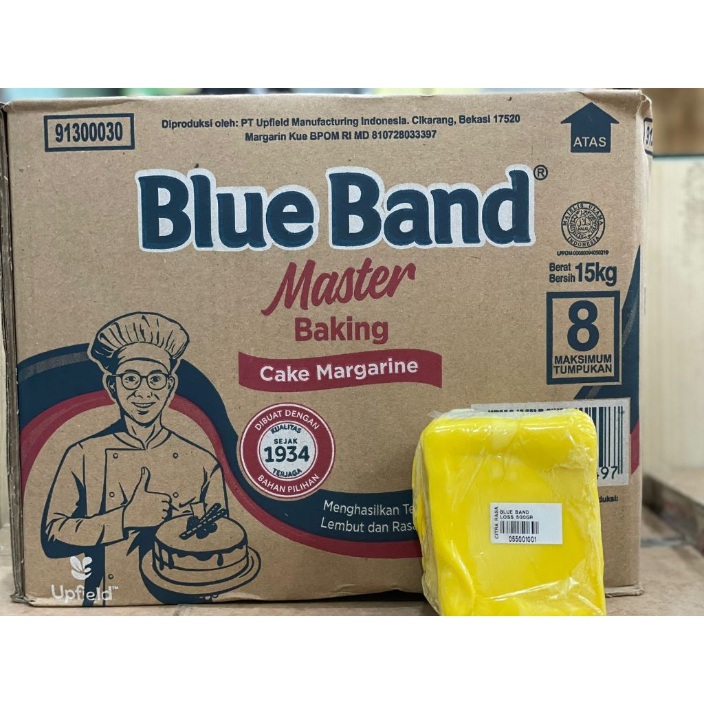 

BLUEBAND MARGARIN 500gr - BLUE BAND MCM - MASTER CAKE MARGARINE 100% ASLI