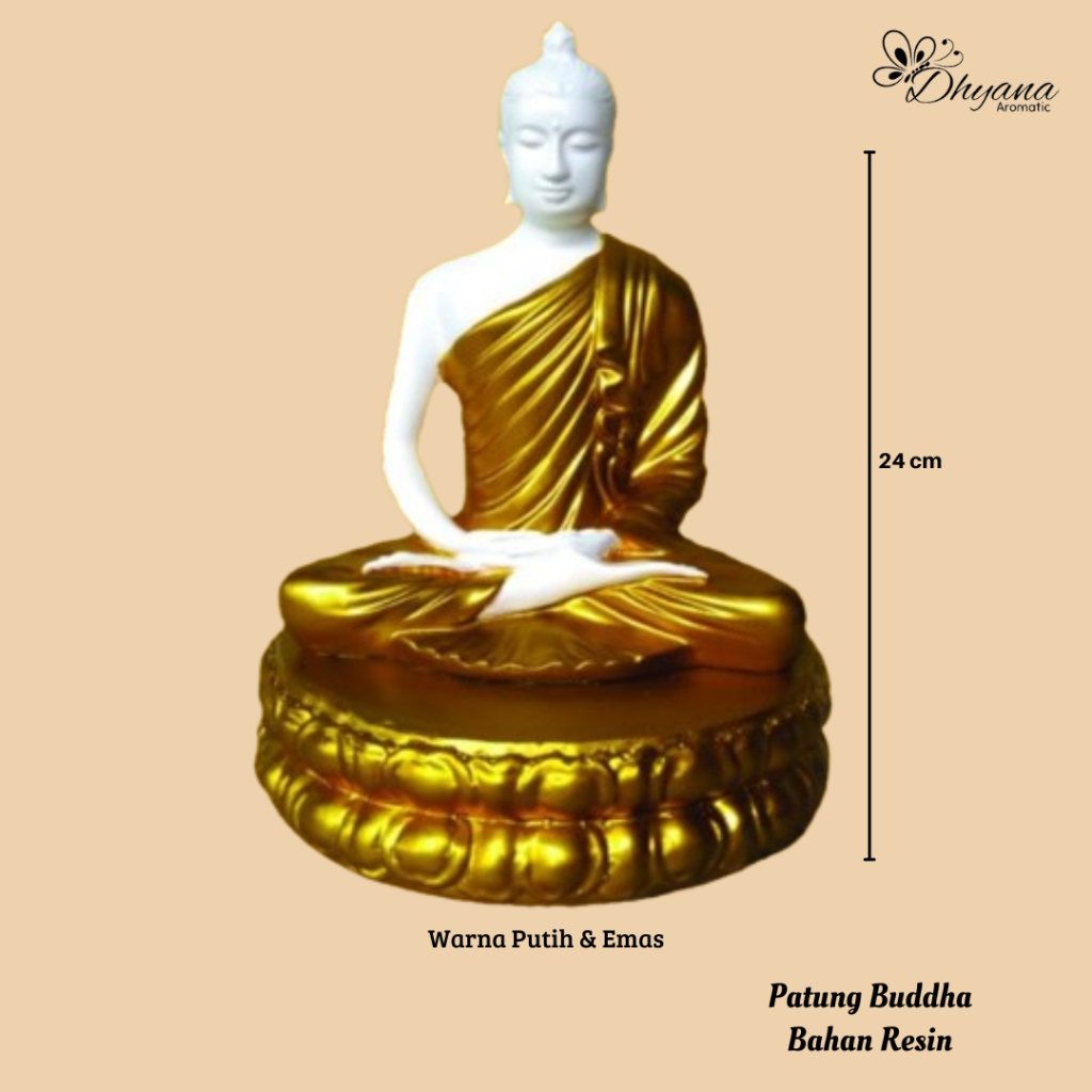 TERLARIS Patung Buddha Rupang Tinggi 24 Cm Bisa Request Warna