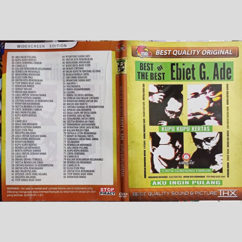 Kaset Mp5 Video Lagu Best Of The Best Ebiet G Ade