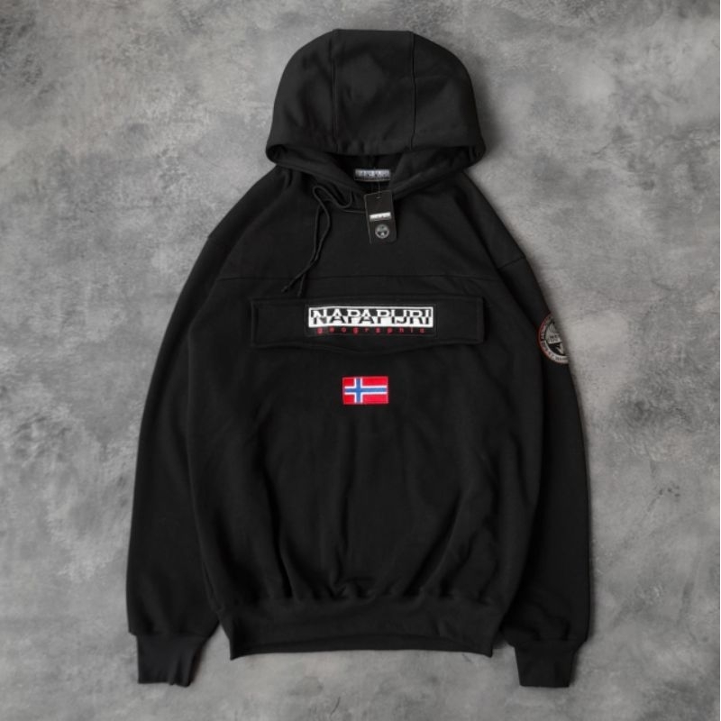 Hoodie Napapijri Hitam