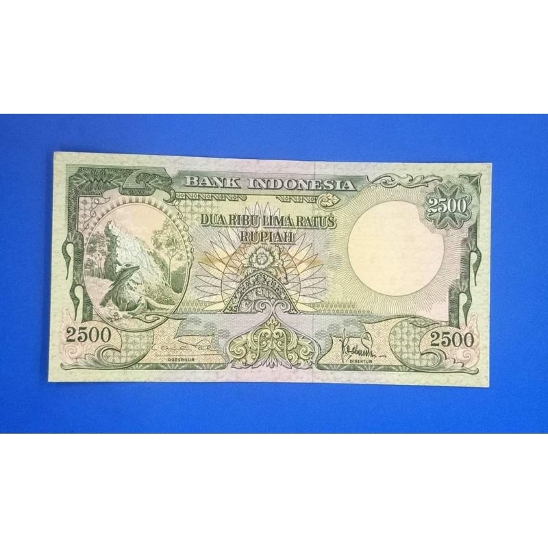 Uang Kuno 2500 Rupiah 1957 Komodo Seri Hewan XF