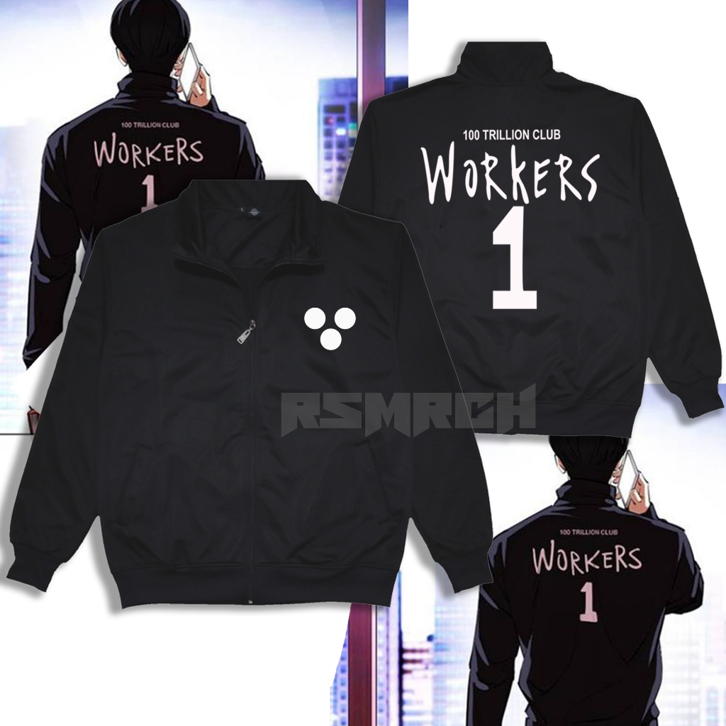 jaket tracktop ilhae workers / JAKET LOOKISM ilhae workers / JAKET yoojin